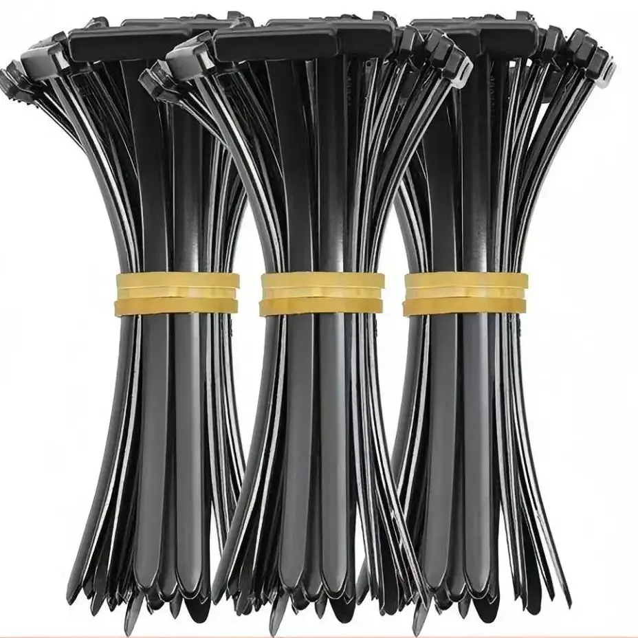10/20/30/50/100Pcs Universal Nylon Cable Zip Ties Multifunctional Heavy Duty Zip Tie Buckle Buckle Through Nail Cable Tie Buckle