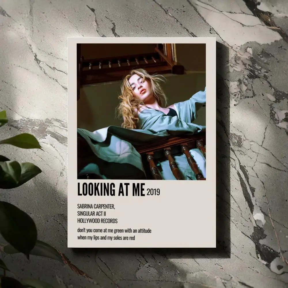 S-Sabrina Carpenter Альбом Плакат Обложка альбома Музыка Холст Настенный художественный принт Фреска Домашний декор Музыкальный любовник Подарок