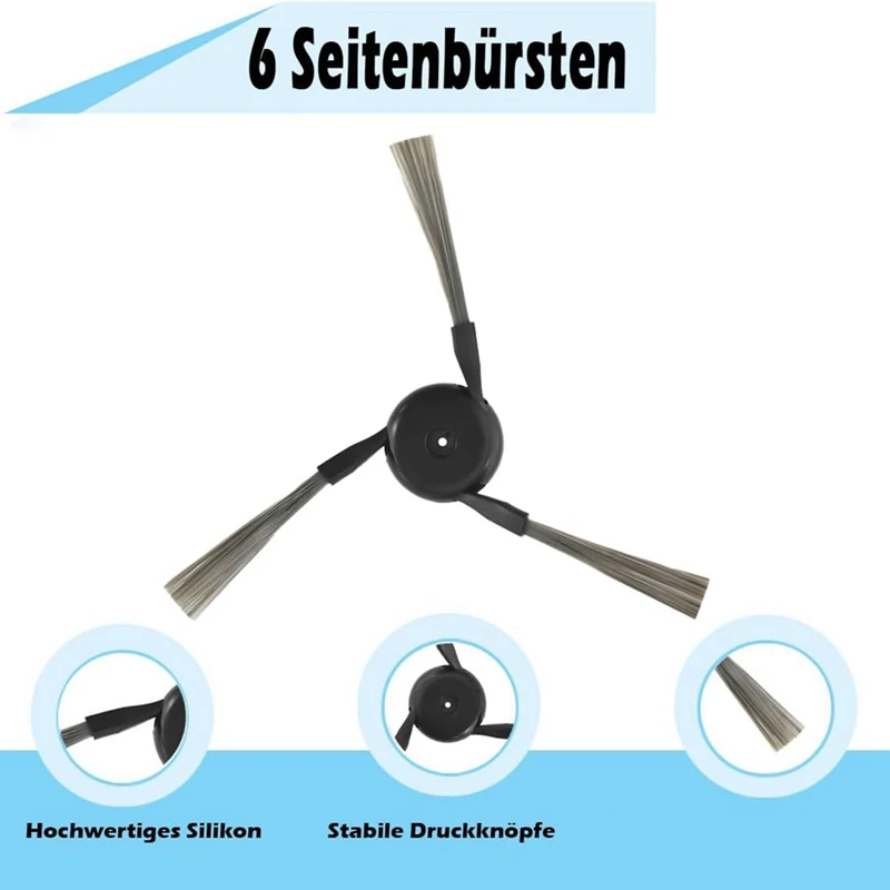 AB43-para Dreame X40 Ultra completo, S30 Pro Ultra Robot aspirador Cepillo Lateral principal filtros HEPA paño de mopa bolsas de polvo