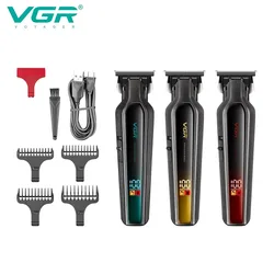 VGR Hair Trimmer Cordless Hair Cutting Machine Electric Hair Clipper Professional Haircut Barber DLC Blade Trimmer for Men V-930