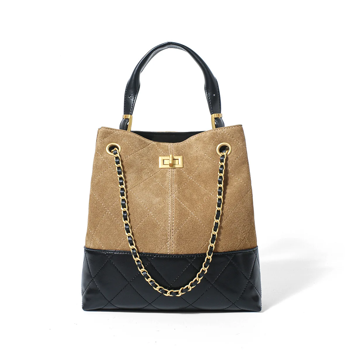 Crossbody أنثى عطر صغير نمط حار بيع المرأة مطابقة الجلود التنقل الكتف دلو مقبض علوي حقائب بيد #5