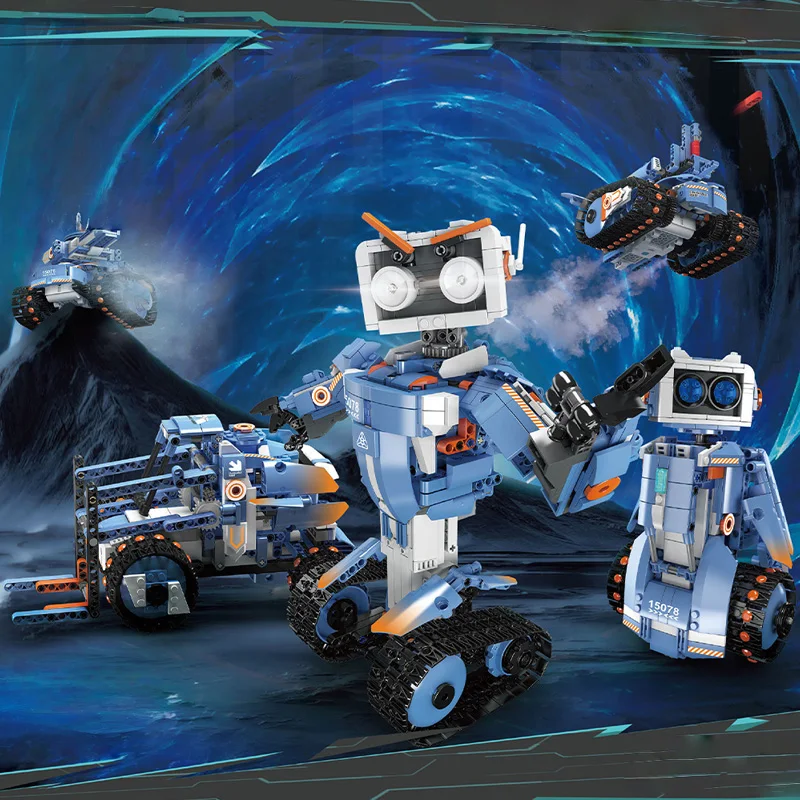 Creative static model of transformable robot, challenging assembly model, educational toy figurine, birthday gift