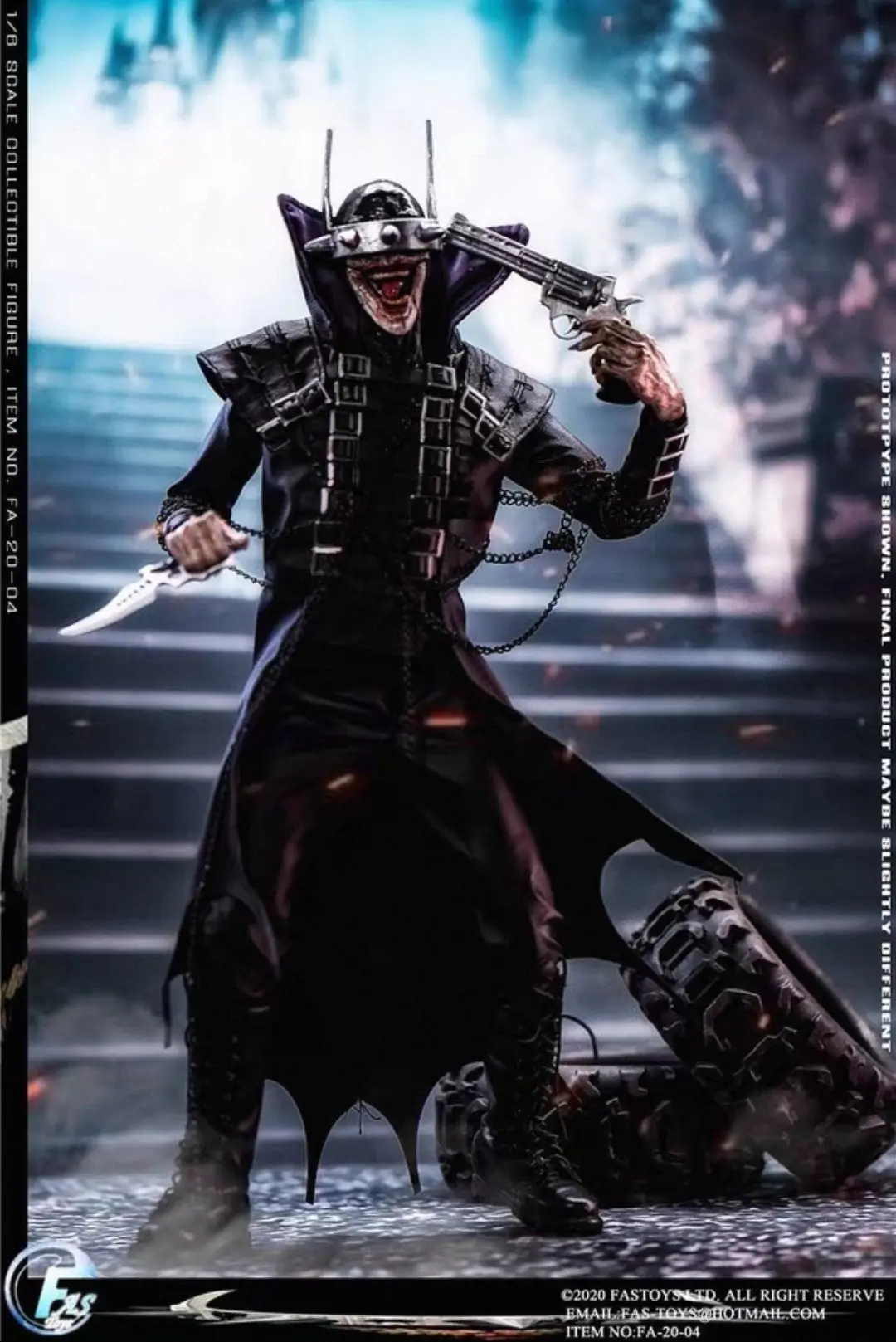 

В наличии: Коллекционная фигурка FasToys Death Metal Maniacal Laughing Bat 1/6, модель для подарка