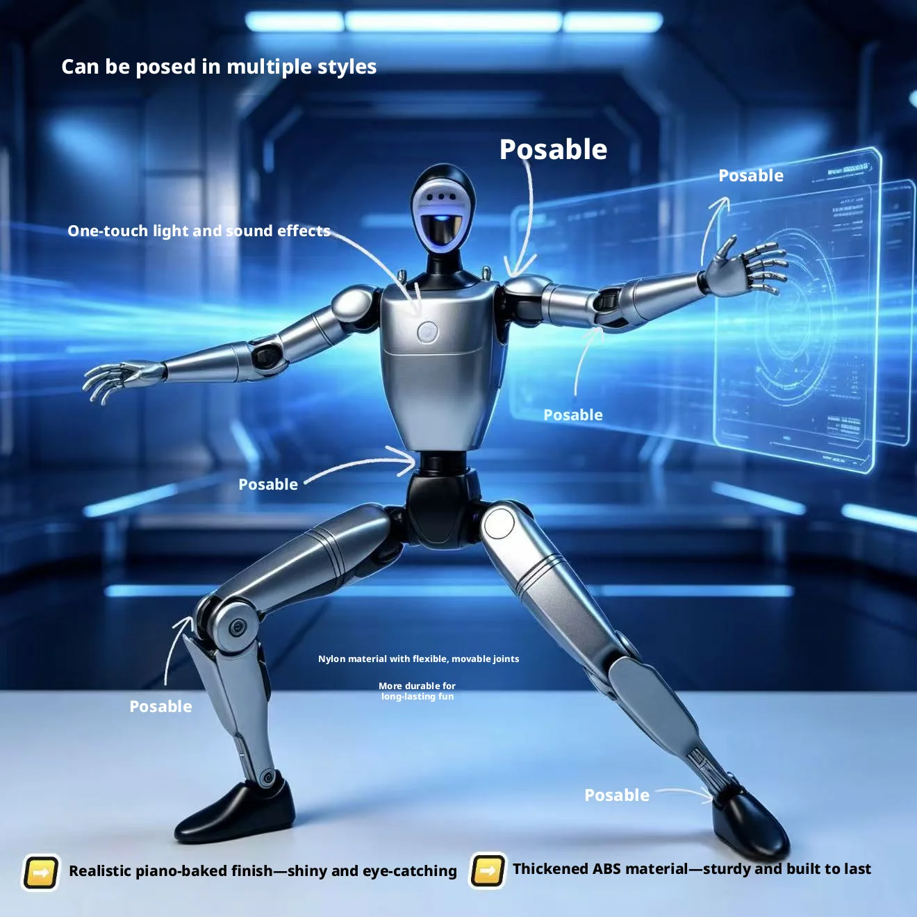 NEW Unitree Humanoid Robot G1 Action Figure Titan Multi-Jointed MovableShapeshift Robot T13 Action Manneguin Desktop Ornament - view 3
