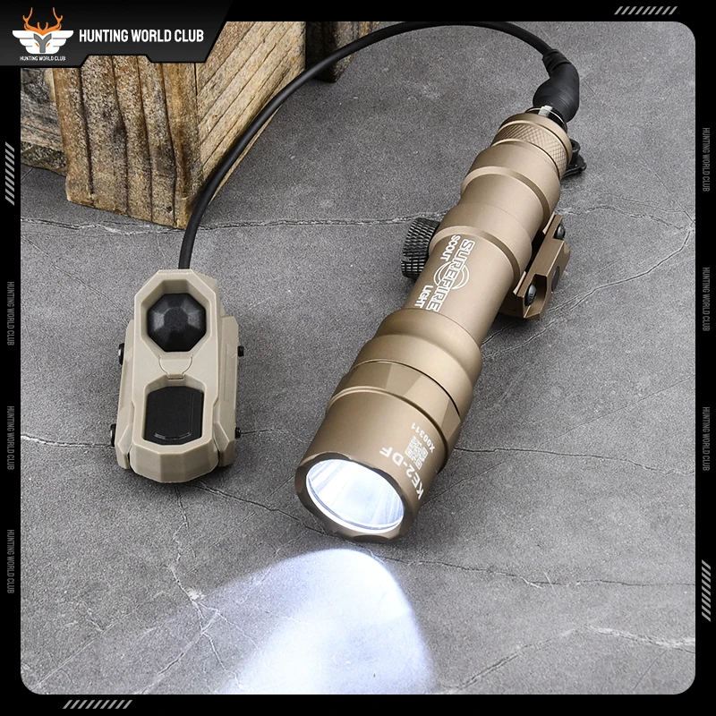 Tactical Surefir SF M600DF Flashligh 1400 Lumen High Power WADSN M600 White LED Hunting Scout Light With AXON Pressure Switch