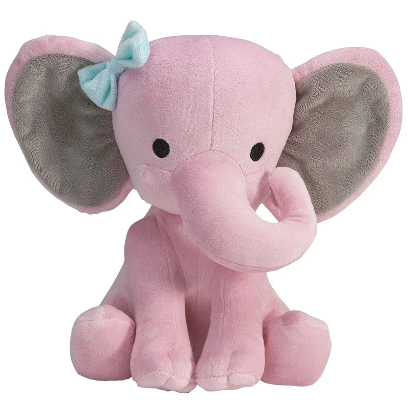25 cm grijze olifant knuffels kawaii dieren zacht slapen gevuld kussen pop knuffel voor babykamer decoratieve geschenken
