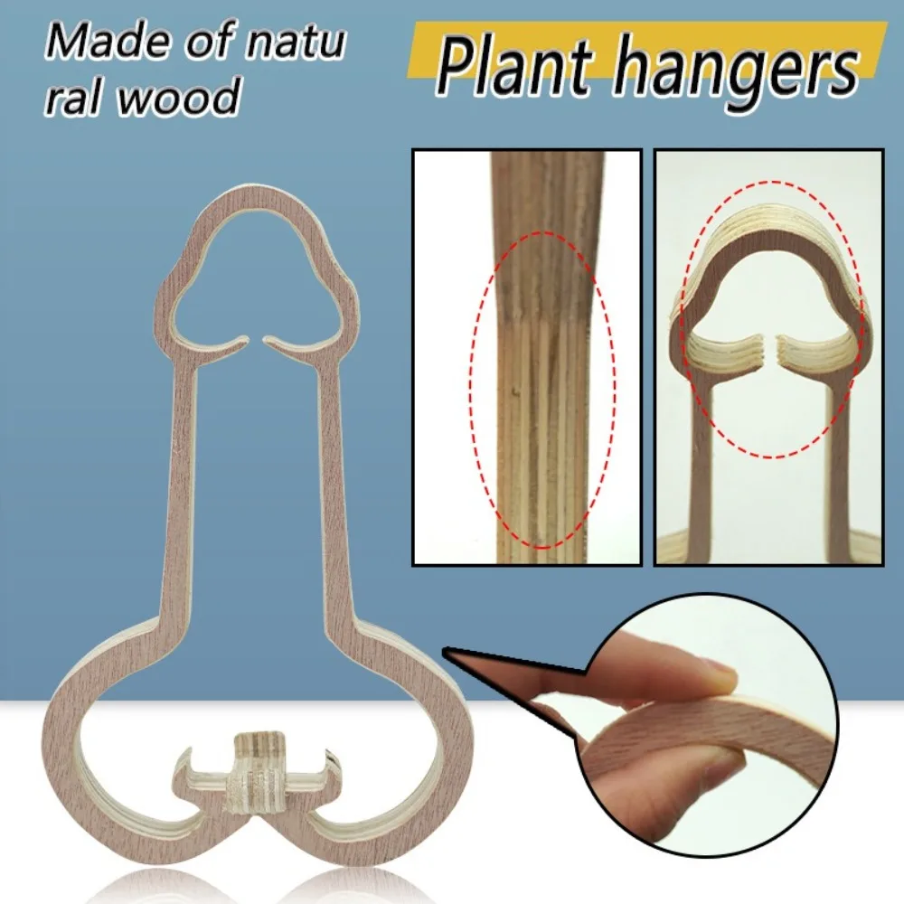 

Забавные универсальные цветочные горшки, вешалка для растений, легкая деревянная подставка для растений, подвесная вешалка для растений, горшок, домашний декор