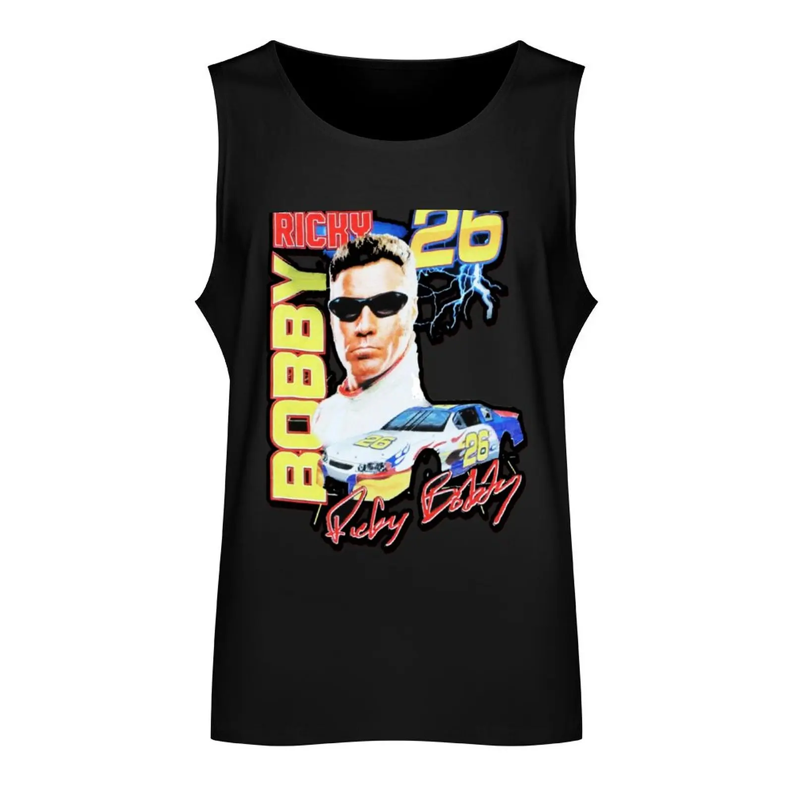 RICKY BOBBY VINTAGE RACING Tank Top man vest sleeveless tshirts for men Man sleeveless shirt vest for men