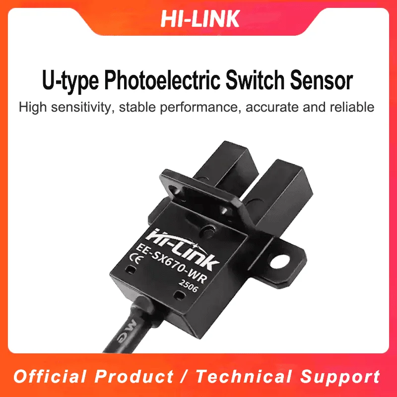 Фотоэлектрический переключатель HLK U-образной канавкой L-типа SX670 SX671 SX672-WR Инфракрасный фотоэлектрический концевой выключатель Датчик