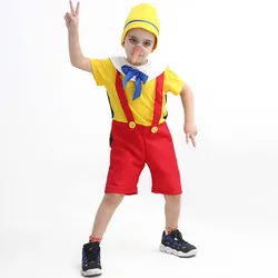 Kids adult Fairytale Long Nose Puppet Cosplay Pinocchio Costume CMBC-002 halloween costume for kids disfraz ecoparty
