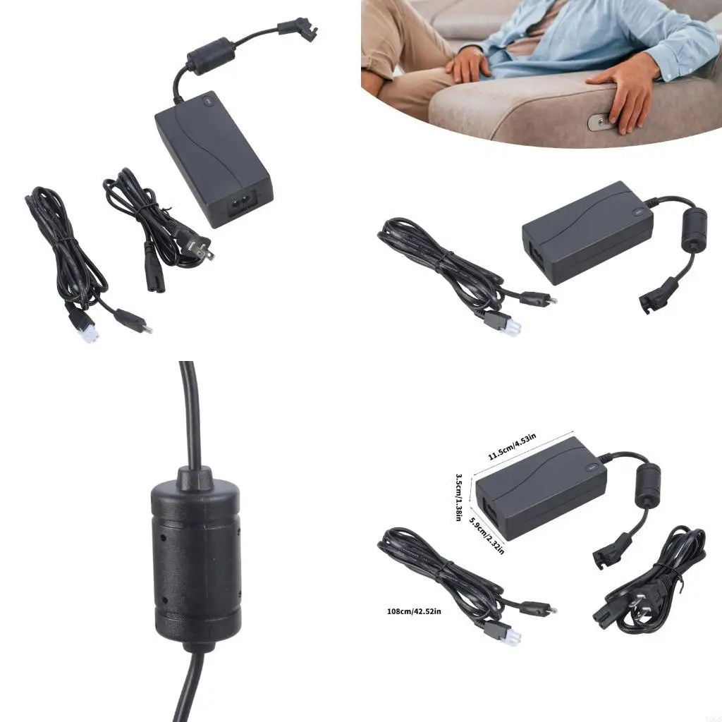 Small Electric Regulation Power Adapter with Overcurrent Defense & Small Design for Electric Recliner Chairs Use Y5GB