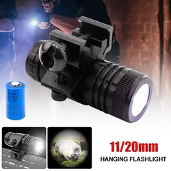 Tactical  Mini Flashlight LED 11/20MM Rechargeable Small Flashlight Under Hanging Light For Hunting Camping Fishing