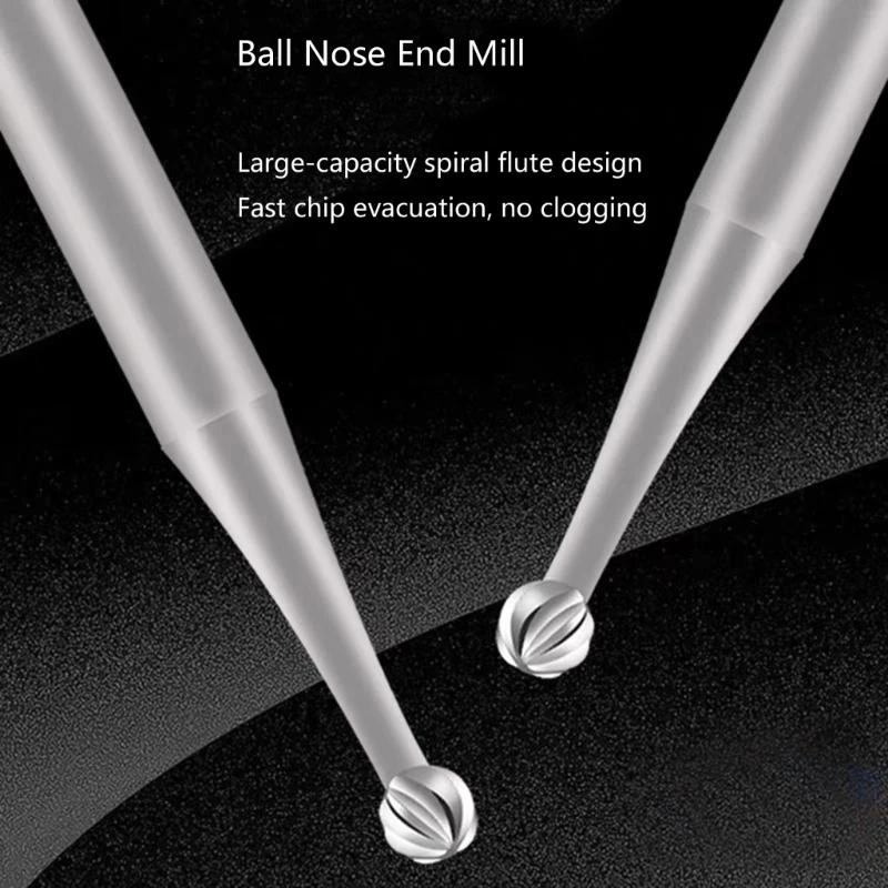 

0.3/0.4/0.5mm Spherical Carving Cutter Head for Mainboard CPU Solder Joint Repair Polishing Head Metalwork Tool JOMD