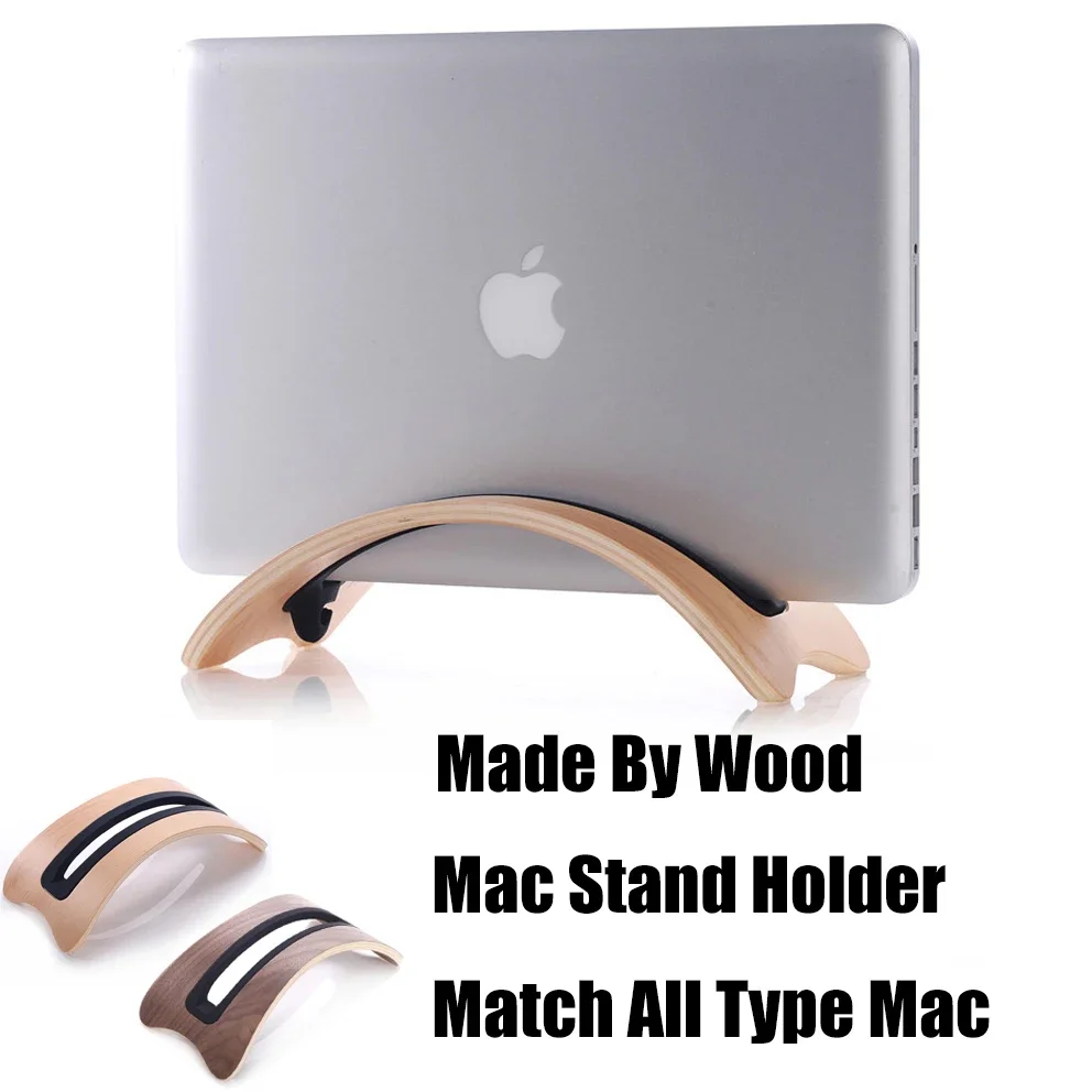 Soporte Vertical de madera para ordenador portátil, Base para Macbook Pro 2022, 13,3, 15,4, 16, 11,6 y 13,3 pulgadas