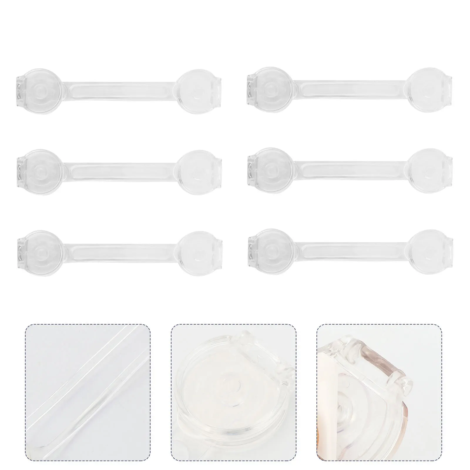 

10Pcs Safety Locks Durable ABS Cabinet Drawer Locks Proof Security Latch Protectors for Cabinets Doors Windows