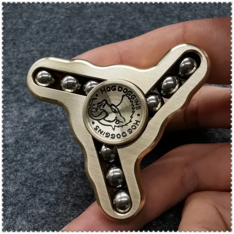 Fidget Spinner en alliage de titane Edc, artefact de décompression pour adultes, pour soulager les jouets inégalés, jeu de marée Portable créatif à trois feuilles