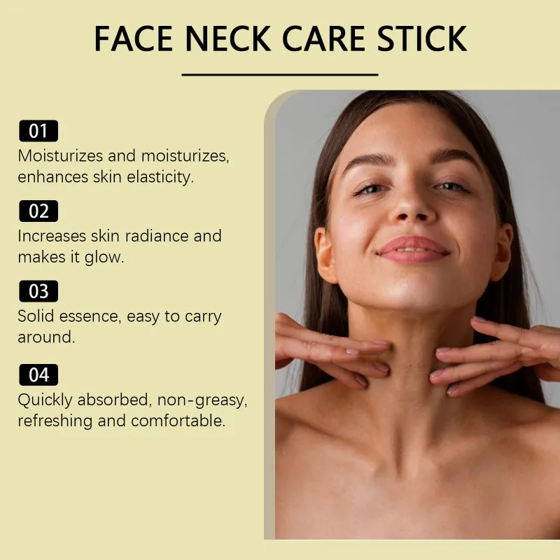 عصا العناية بالرقبة من سم النحل لتقليل تجاعيد الرقبة وشد البشرة ومغذي للعناية اليومية بالبشرة للرقبة