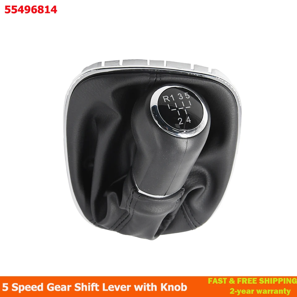 55496814 Shift Lever Shift Boot Gear Knob 5-Speed Fit For Vauxhall