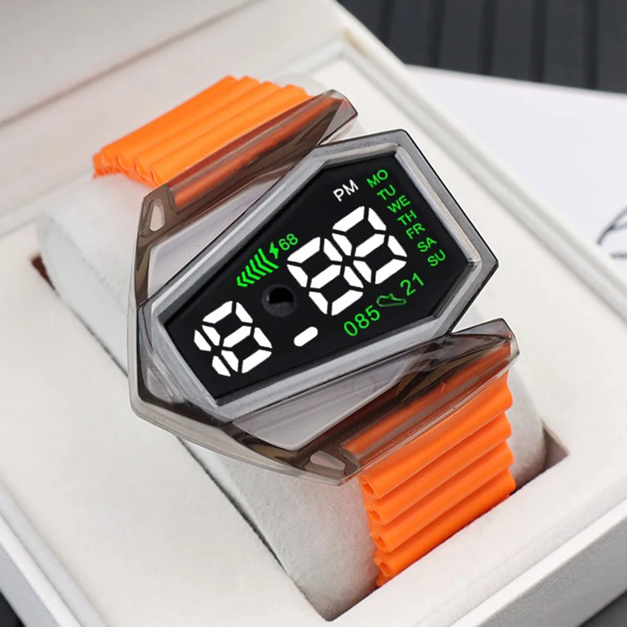 Multi-function Aircraft Watch Touch Screen Digital Kids Watches Students Boys and Girls LED Sports Electronic Watch Clock Gifts