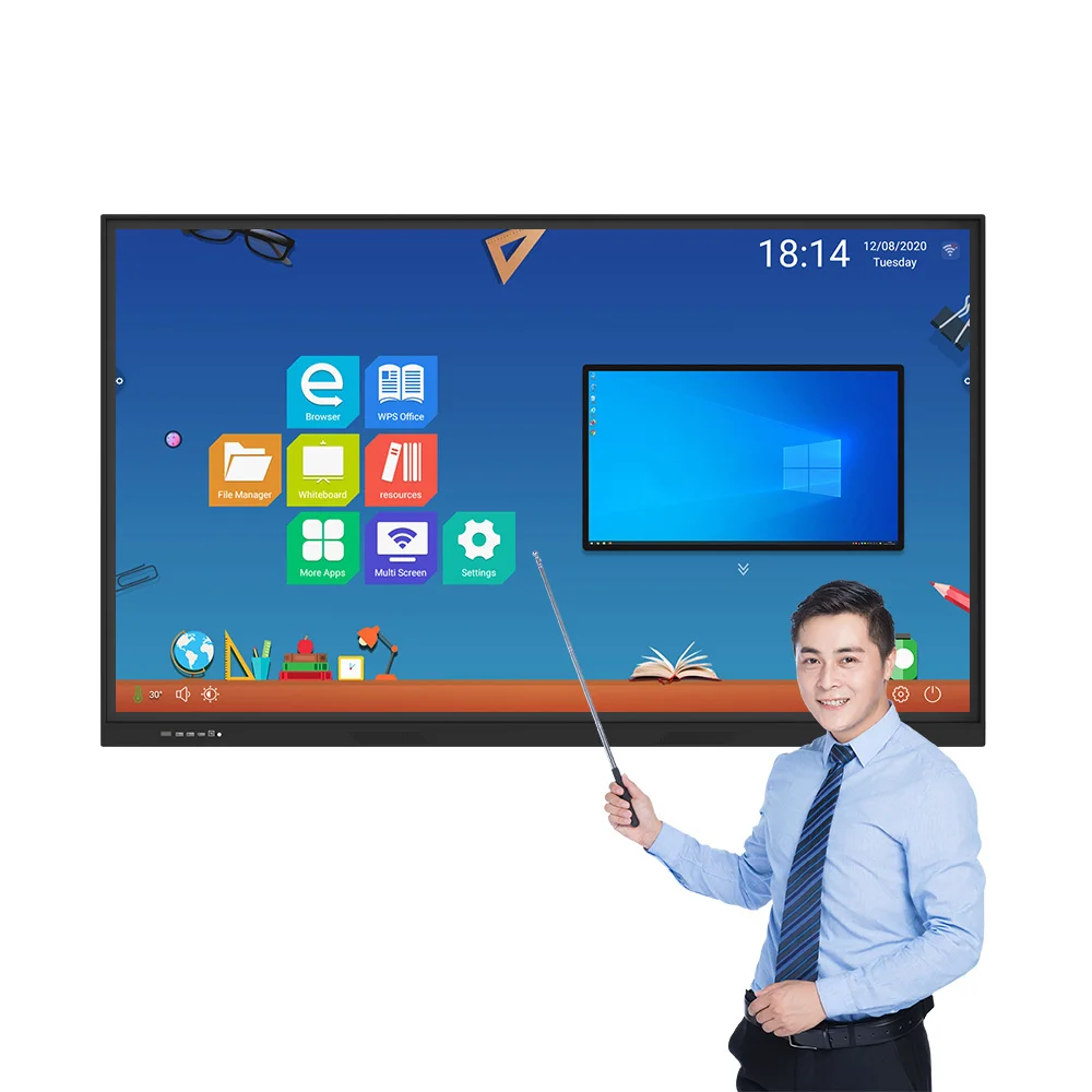 

Цифровая интерактивная доска 65 дюймов белого цвета