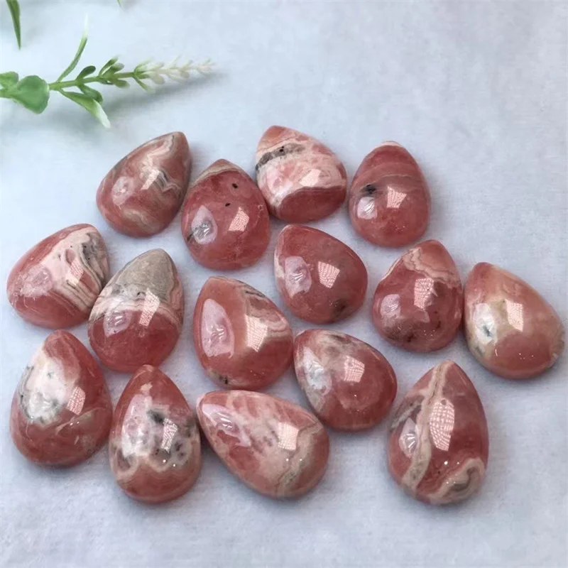 5PCS Natural Red Lace Agate Teardrop Pendant Crystal Exquisite Girl Jewelry Healing Fengshui Stone Gift 20-24MM