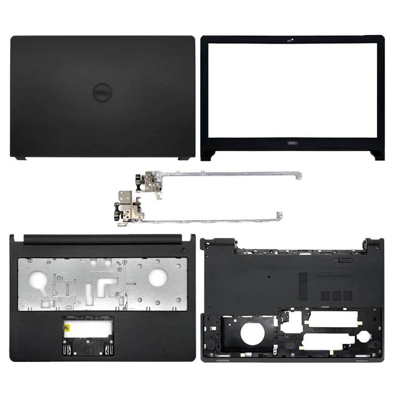 New for dell inspirion 15 5000 5555 5558 5559 cmjk5 ocmjk5 lcd back cover/front frame/palmrest/bottom case/no touch hinges