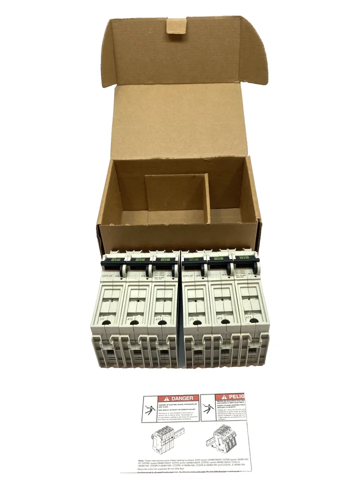 PLC CCP2-3-60CF CUBEFuse Fusible Disconnect 60A 600V 3-Pole BOX OF 2 Warranty Product
