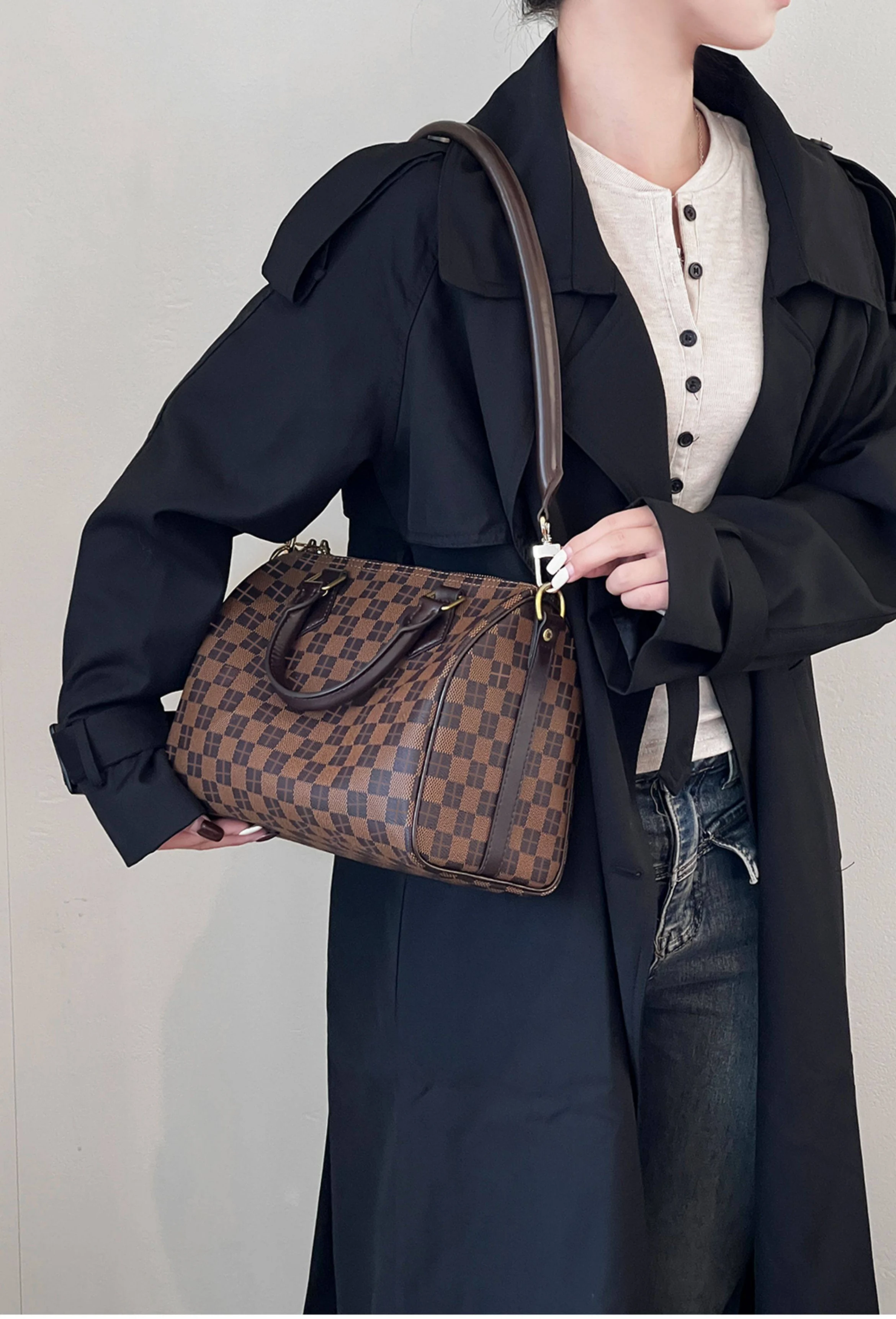 Genuine Vachetta Leather Bag Strap for LV Speedy 20 25 30 Shoulder Straps Long Bags Belts Replacement Bag Accessories