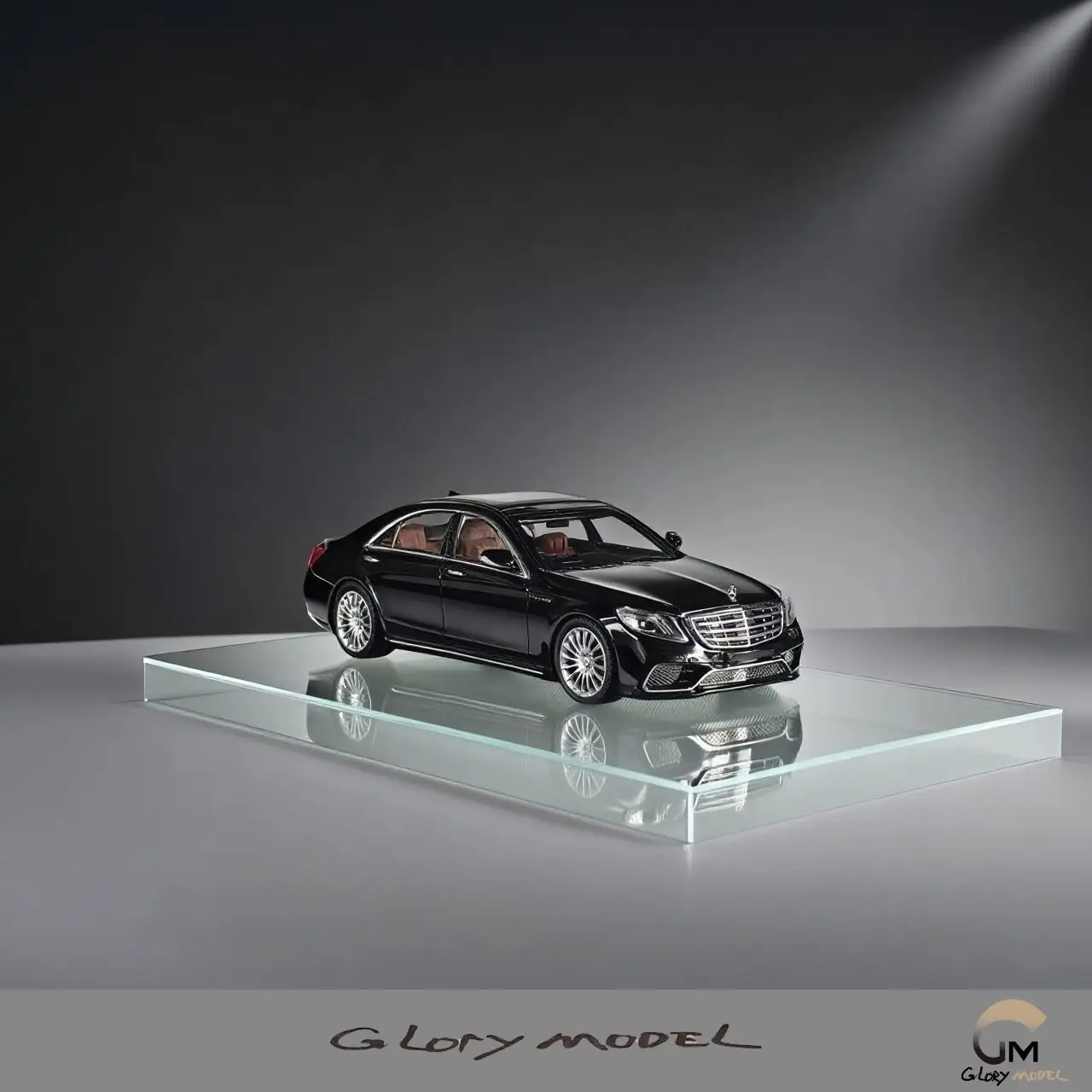 

Литая под давлением модель Glory, масштаб 1:64, Benz S65 AMG W222, модель автомобиля из черного сплава, Коллекционная игрушка, подарок, сувенир, украшение для дисплея