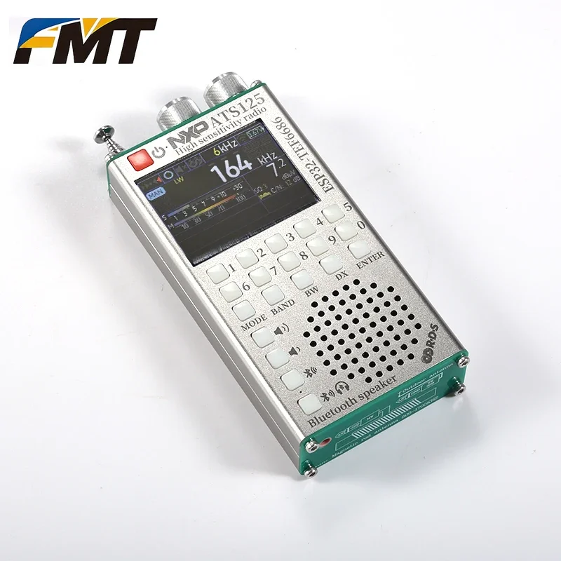 FMT .Hand-held ATS125 TEF6686 All Band Radio Receiver LW/MW/SW/FM/AM Portable Shortwave Telescoping Antenna Battery