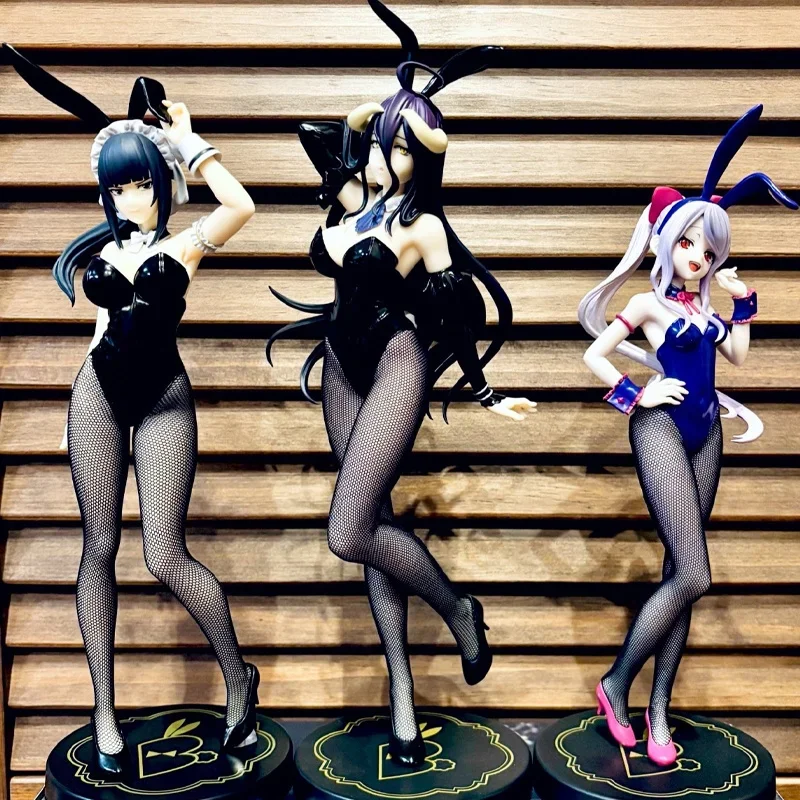 En Stock Figura Original Furyu Overlord Albedo Shalltear Narberal Bicute Bunnies, Modelo Coleccionable