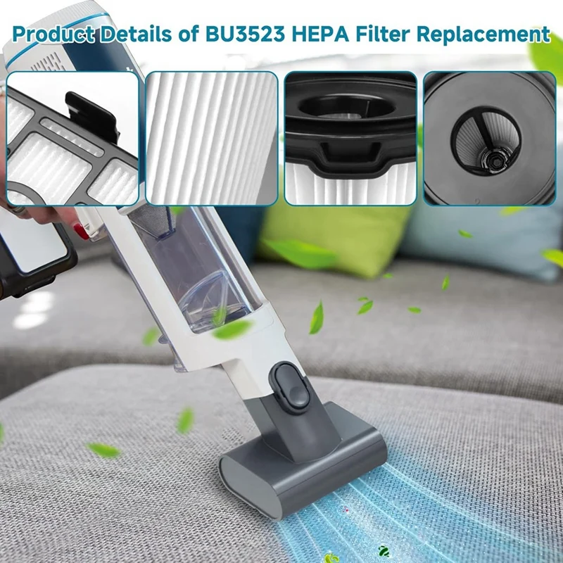 BU3523 Accesories For Shark Clean Lightweight Cordless Cleaner Stick Vacuum BU3523 BU3521 BU3120 Filter And Foam Filter