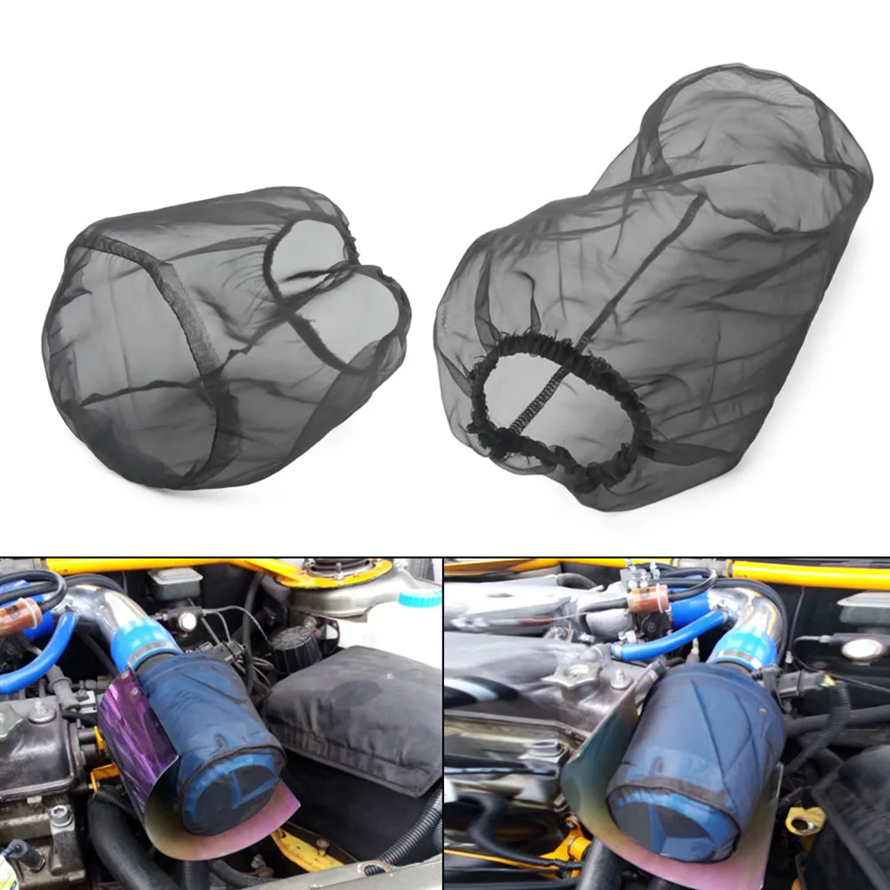 

1pc Car Air Filter Cover Waterproof Dustproof Oil-Resistant For Cylindrical Large Filters Engine Intake Protection
