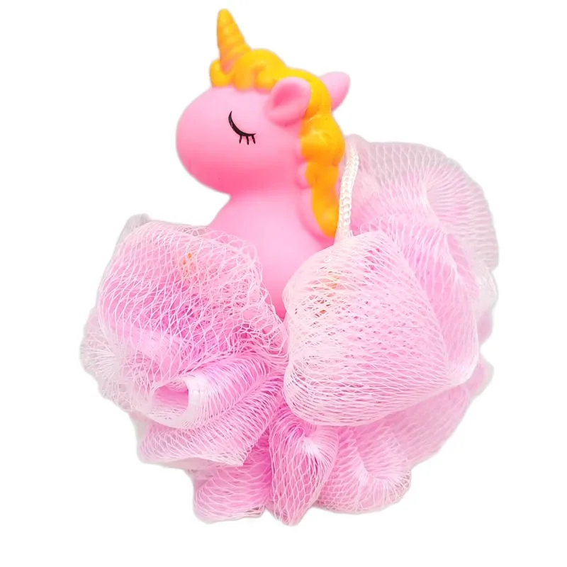 New Little Pony Cartoon Creative Cute Bath Ball Sponge Bath Sponge Loofah Love Children's Bath Foam Ball Exfoliating Tool Gift