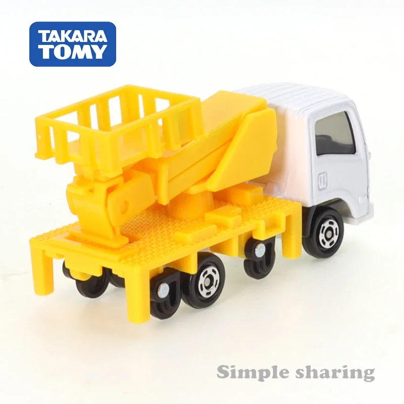 Takara Tomy Tomica No.17 Isuzu Elf Road-rail Vehicle (Box) Cars Alloy Vehicle Diecast Metal Model Kids Xmas Gift Toys for Boys