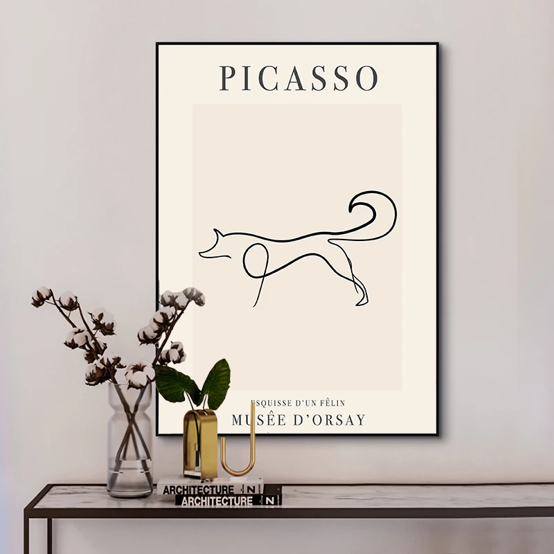 Pablo Picasso Famous Painter Artwork Collection Poster Classic Abstract Masterpiece Wall Art Pictures for Room Nordic Home Decor