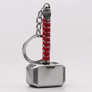 Los Avengers Thor Hammer Metal Key Chain Marvel Keyring Mujeres Mujeres Soporte de llavero Accesorios de llavero Juguetes Regalo 8 mejores ventas de THOR Toys - №2