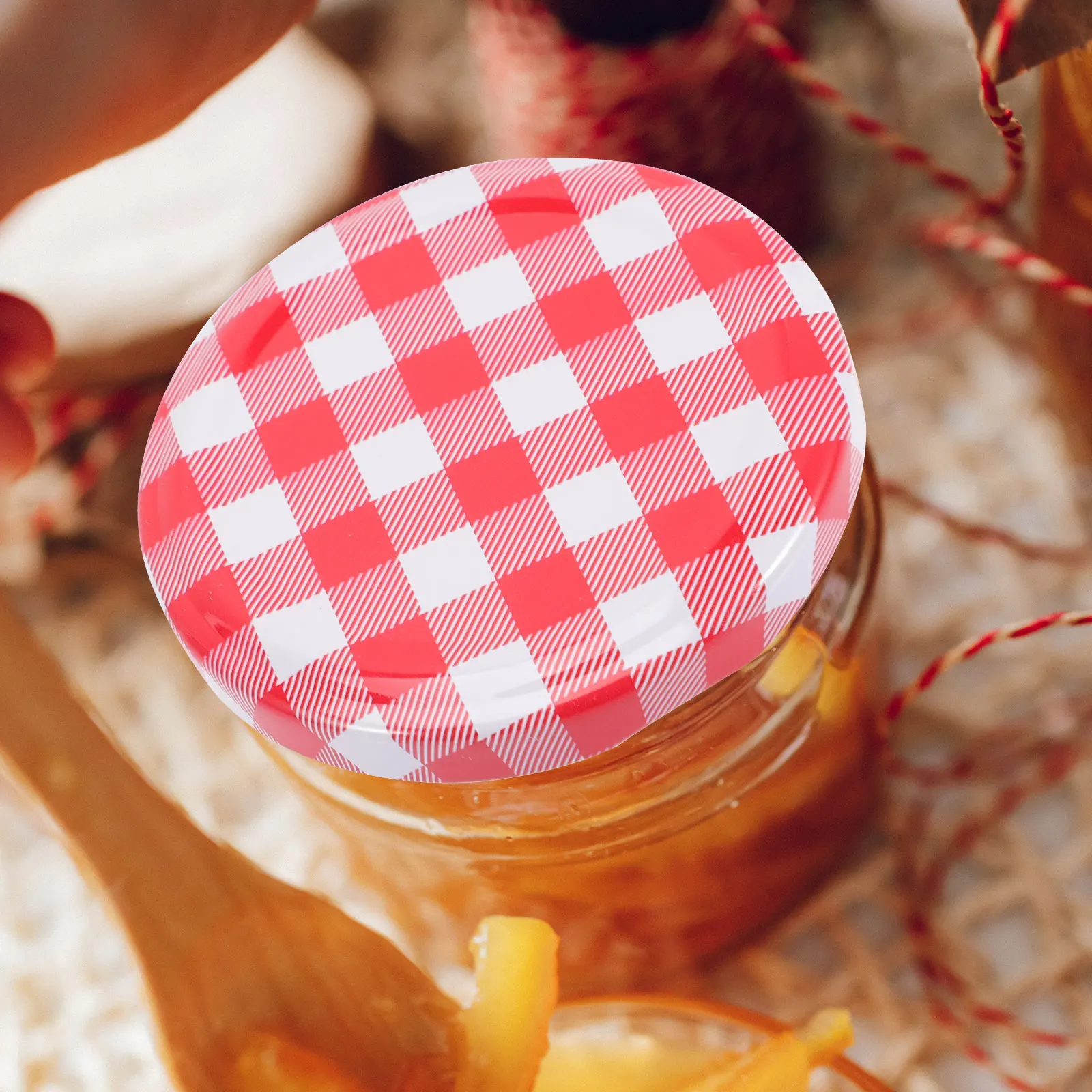 40pcs Screw Lids Lids Storage Caps Jam Jars Lids Wide Mouth For Canning Jars Saucepan Iron Canning Jar  Jam Jar Covers 