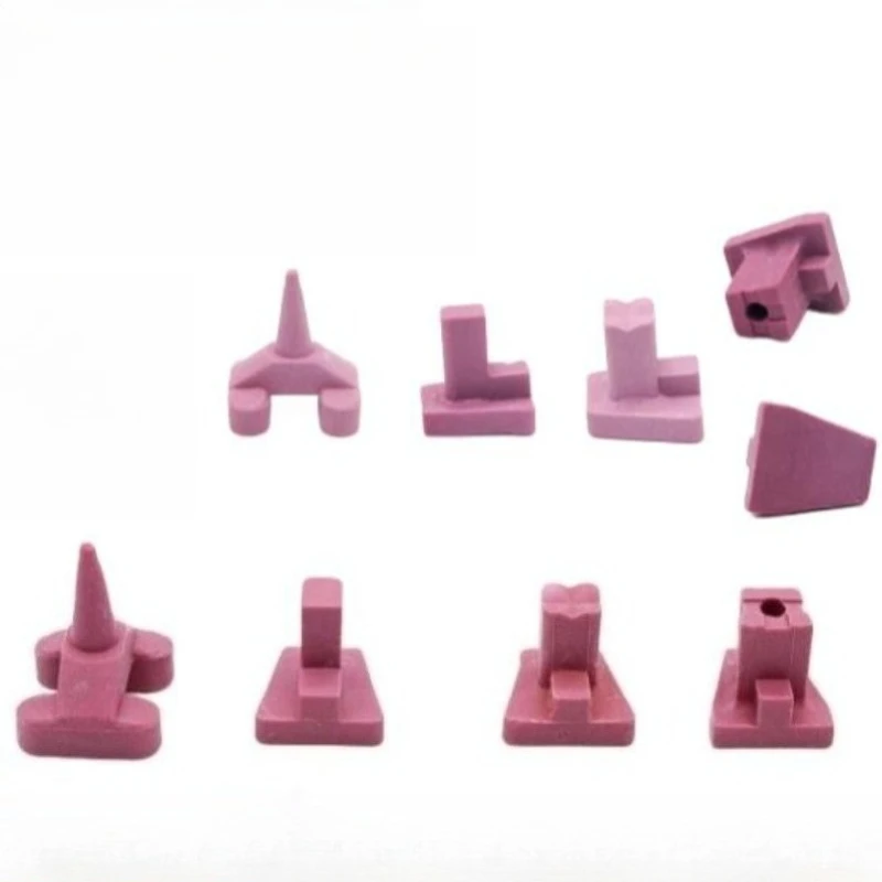 

40Pcs Pink Dental Ceramic Firing Pegs for Porcelain Crown Oven Tray High Temp Resistant Lab Ceramist Tools