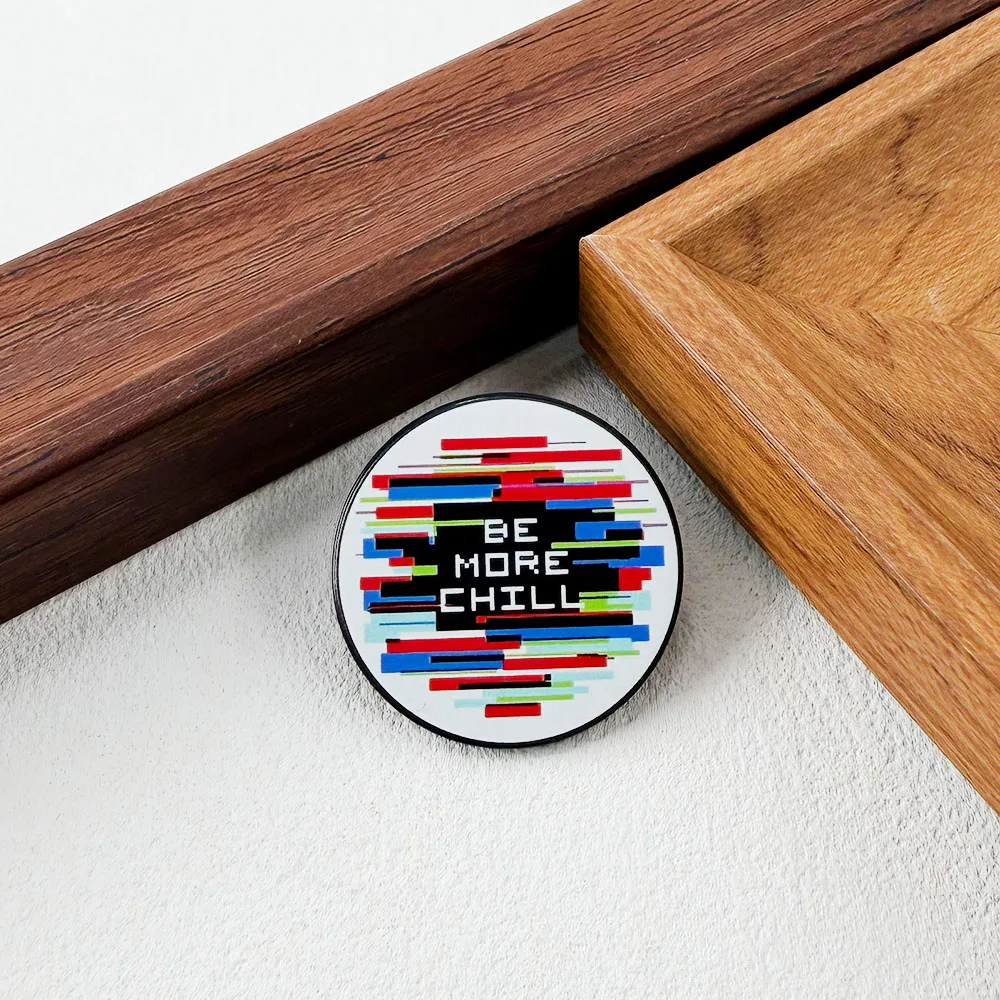Be More Chill Musical Enamel Pin Broadway Theater Brooch Squip Computer Symbol Badge Jewelry Gift for Musical Fans Souvenir view 4