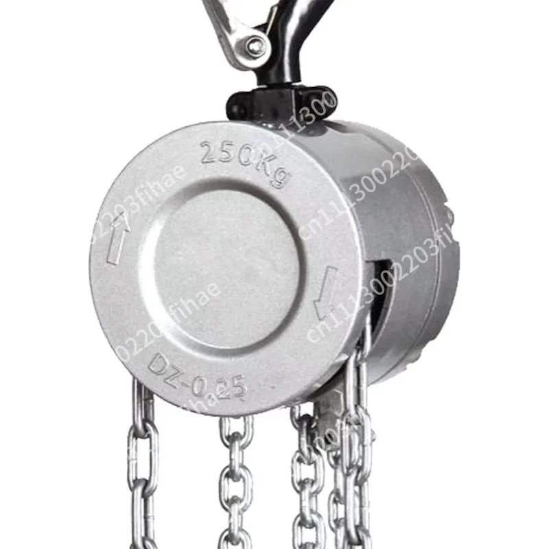 Chain hoist 0.25t half ton small manual hoist aluminum alloy inverted chain lifting hoist