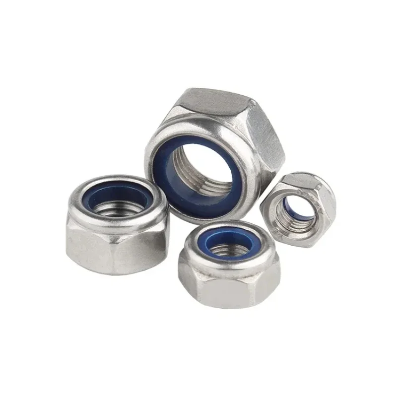 Dado autobloccante dado esagonale anti-allentamento in acciaio inossidabile 316/acciaio inossidabile 304 M2 M2.5 M3 M4-M24