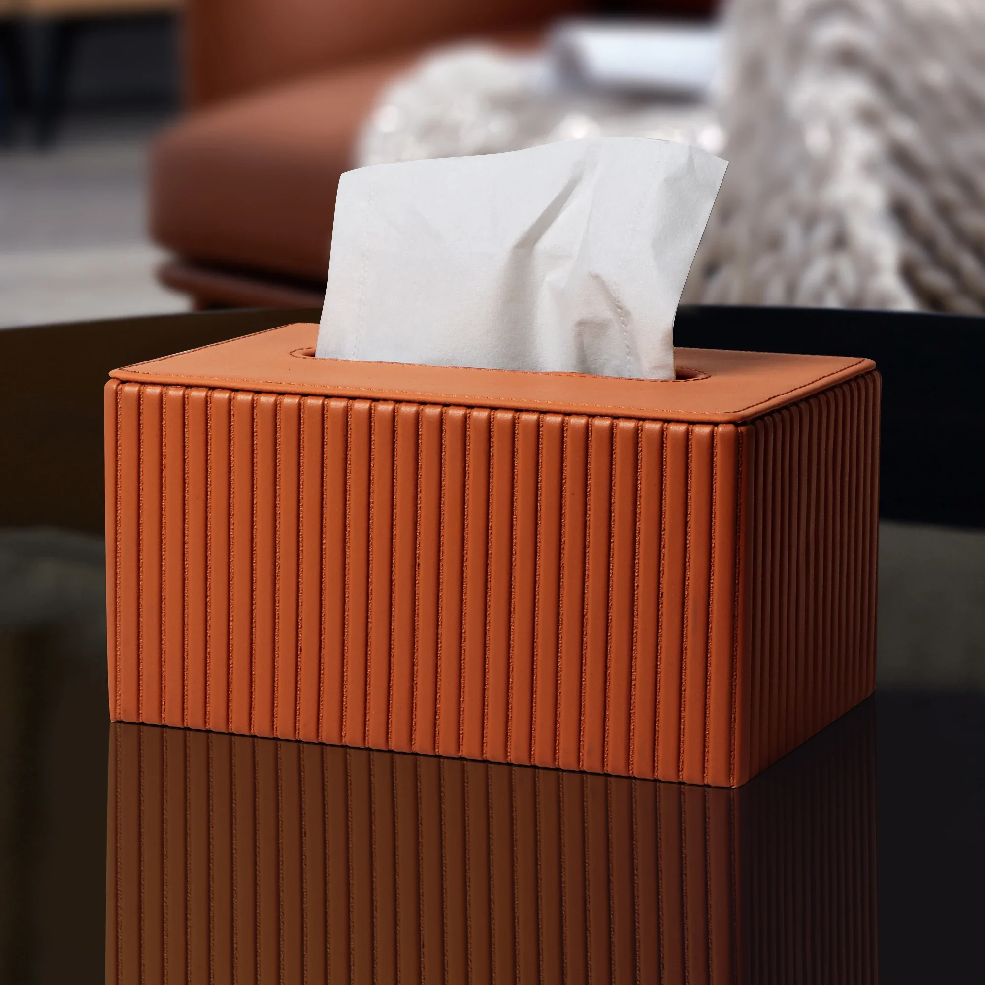 Light Luxury Paper Towel Drawer Paper Box Home Living Room Tea Table Modern Napkin Box