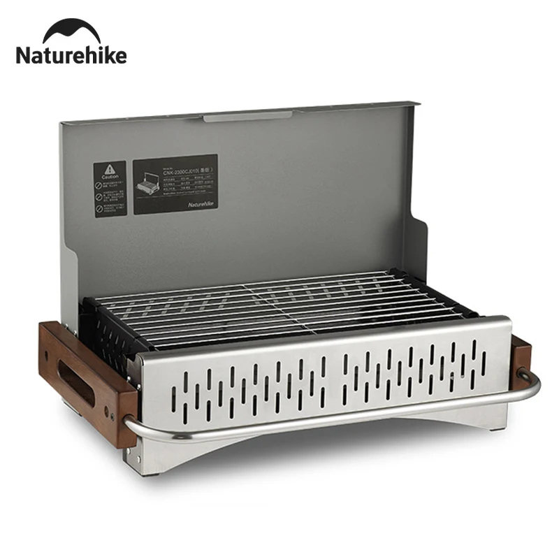 Naturehike Picnic Grill Folding Portable Charcoal Grills 4-8 Person Family Garden Grill Stove Outdoor Kitchen Barbecue Grills