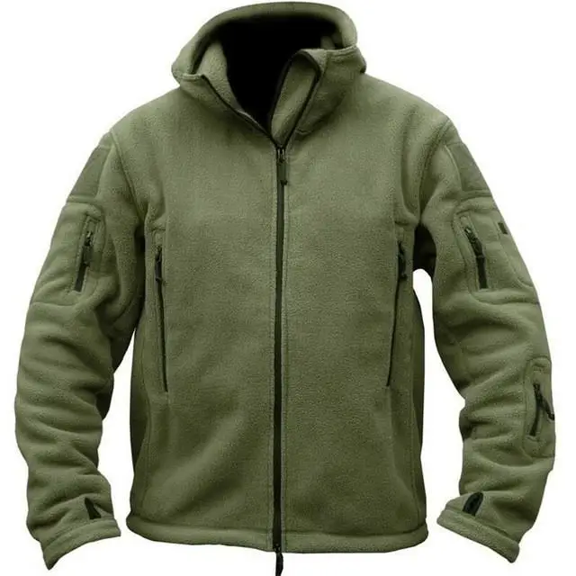 

New Winter Warm Military Face Jaet Men Tactical Hoodies Cotton Polyester Youth Faion Sports Zipper Closure Thiened Swea...