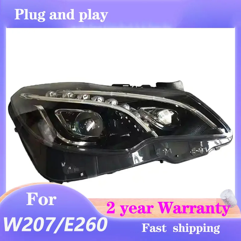 Car Styling for Mercedes W207 Head Light 2010-2017 E200 E300 E260 Headlight Mercedes DRL Turn Signal High Beam Projector Lens