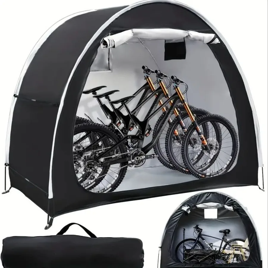 

LeTravelling Outdoor Portable ycle Storage Tent 210D Oxford Fabric PU4000 Waterproof Bike Shelter for 23 ycles Motorcycle Cover