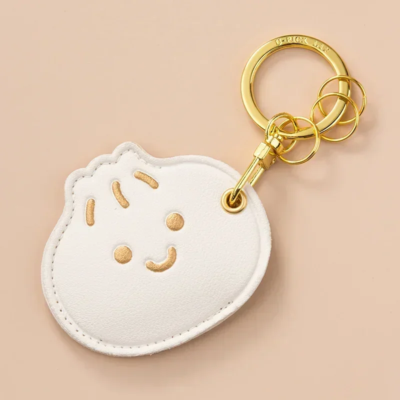 Student Campus Badge Card Holders with Keychain Kawaii Cartoon Fried Egg Planet Bus ID Card Protection Cover Couple Gift