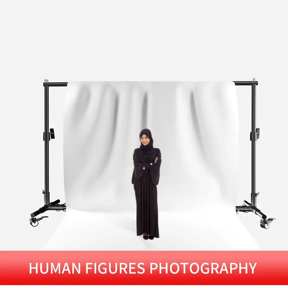 2x2M 2x3M Photo Studio Wheels Backgrounds Professionally Photographic Moveable Backdrops Stand Support System Kit Adjust Height