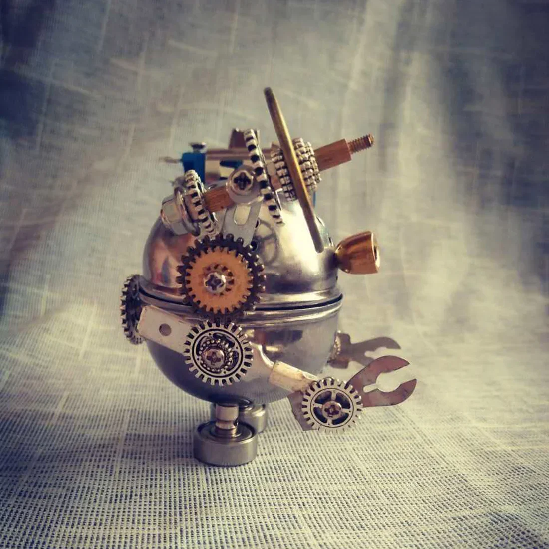 Diy Assembleren Model Kit Metalen Cartoon Montage Figuur Model Ornamenten Steampunk Stijl Model Gebouw Kits Voor Kinderen Volwassenen Cadeau